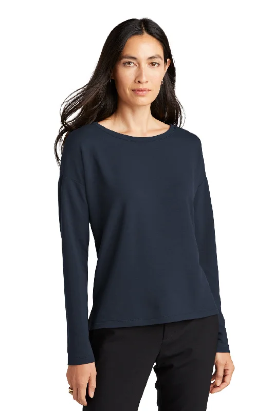 Mercer+Mettle Womens Stretch Drop Shoulder Wide Crewneck Sweatshirt - Night Navy BlueUnbeatable Prices! Mercer+Mettle Womens Stretch Drop Shoulder Wide Crewneck Sweatshirt - Night Navy BlueUnbeatable Prices!