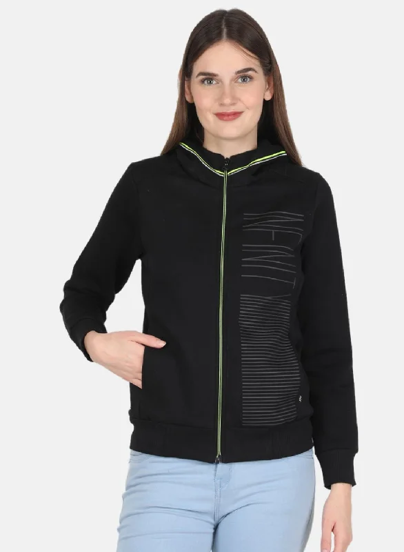 Women Black Printed SweatshirtMust-Have Deals Inside!