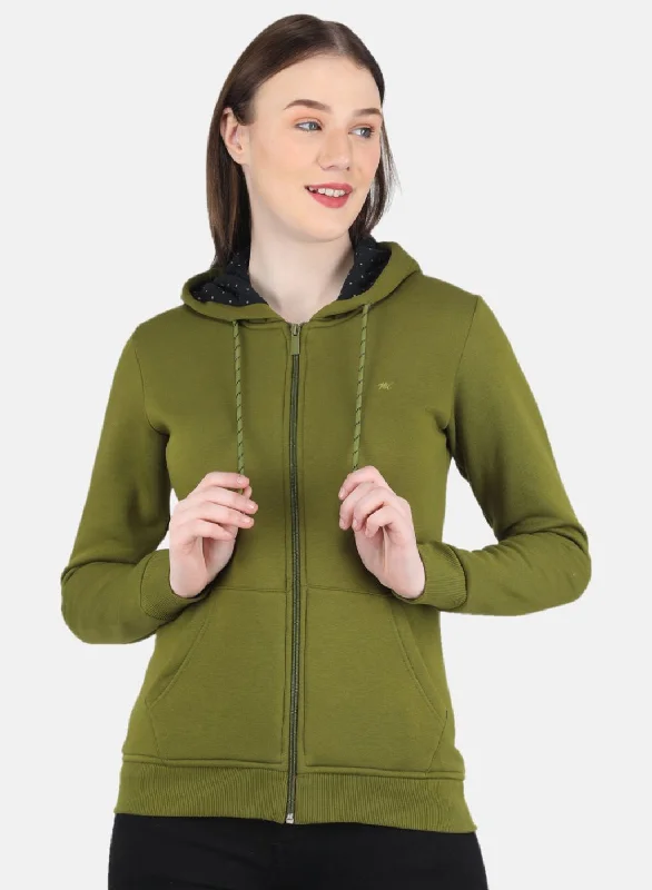Women Green Solid SweatshirtToday Only – Don’t Miss It!
