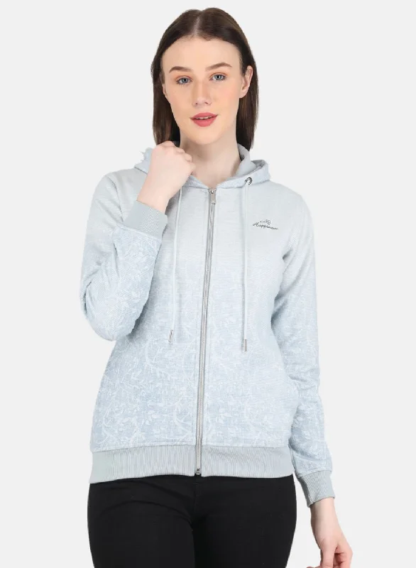 Women Grey Printed SweatshirtLimited-Time Price Drop!