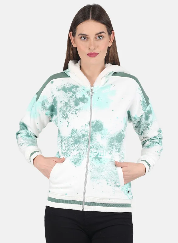 Women Off White Printed SweatshirtSteals and Deals Await!