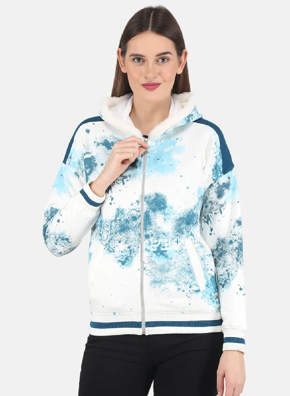 Women Off White Printed SweatshirtOnly a Few Left – Order Now!