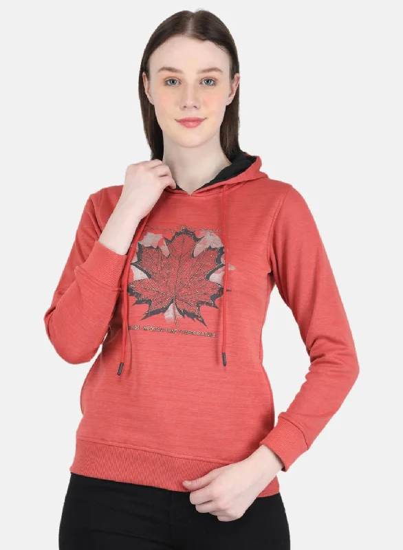 Women Orange Printed SweatshirtTime to Snag a Bargain!