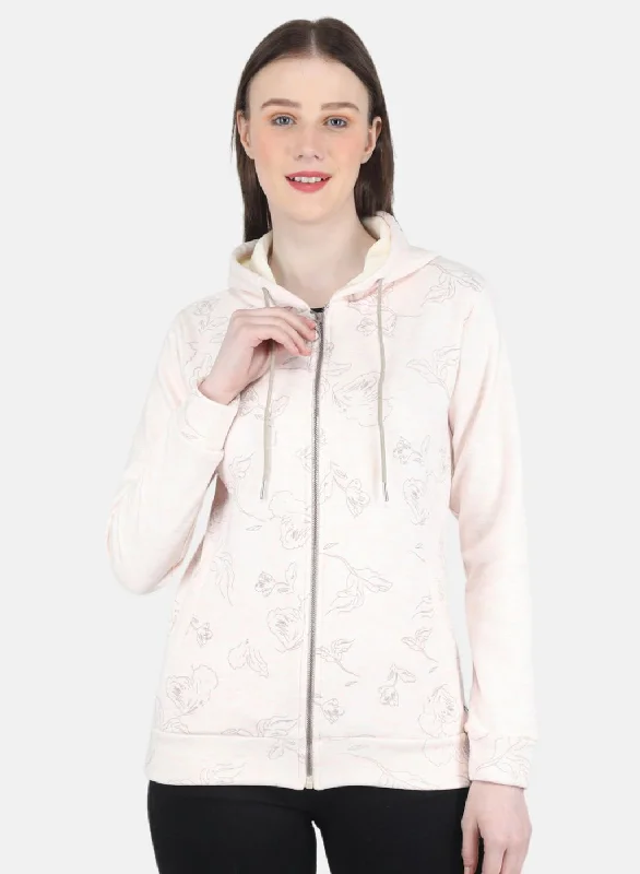 Women Peach Printed SweatshirtSavings You Can’t Ignore!
