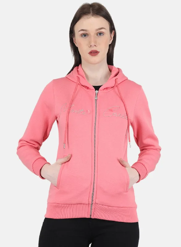 Women Pink Embroidered SweatshirtEvery Deal is a Steal!
