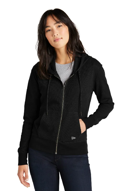 New Era Womens Thermal Full Zip Hooded Sweatshirt Hoodie - BlackLimited Time Offer! New Era Womens Thermal Full Zip Hooded Sweatshirt Hoodie - BlackLimited Time Offer!