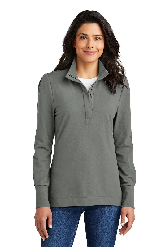 Port Authority Womens Fairway 1/4 Zip Sweatshirt - Shadow GreySave More When You Shop More!