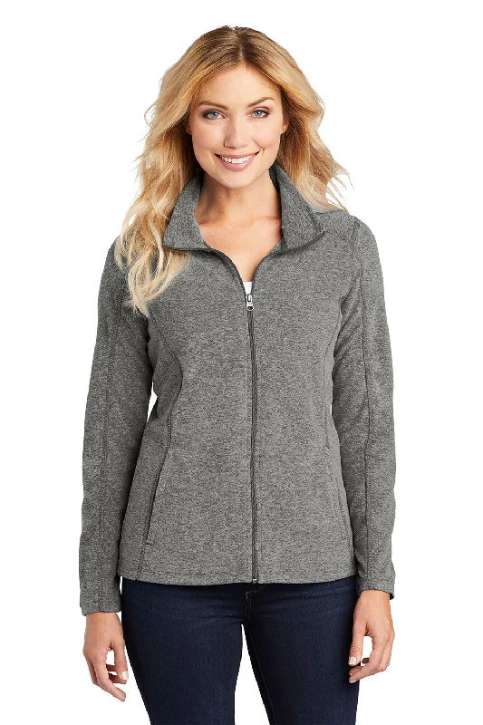 Port Authority Womens Pill Resistant Heather Microfleece Full Zip Sweatshirt - Heather Pearl GreyEverything Must Go! Port Authority Womens Pill Resistant Heather Microfleece Full Zip Sweatshirt - Heather Pearl GreyEverything Must Go!
