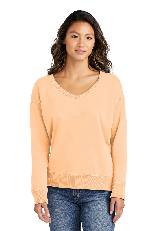 Port & Company Womens Beach Wash Garment Dyed V-Neck Sweatshirt - PeachShop More, Spend Less! Port & Company Womens Beach Wash Garment Dyed V-Neck Sweatshirt - PeachShop More, Spend Less!
