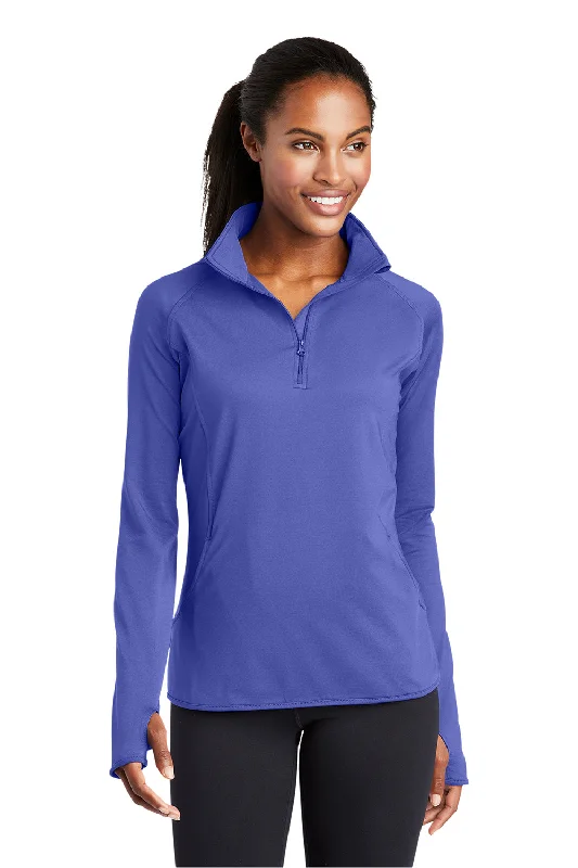 Sport-Tek Womens Sport-Wick Moisture Wicking 1/4 Zip Sweatshirt - Iris PurpleSteals and Deals Await! Sport-Tek Womens Sport-Wick Moisture Wicking 1/4 Zip Sweatshirt - Iris PurpleSteals and Deals Await!