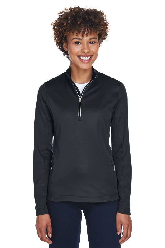 UltraClub Womens Cool & Dry Moisture Wicking 1/4 Zip Sweatshirt - BlackSave More with Every Purchase! UltraClub Womens Cool & Dry Moisture Wicking 1/4 Zip Sweatshirt - BlackSave More with Every Purchase!