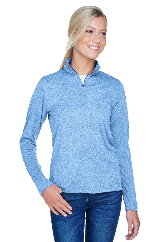 UltraClub Womens Heather Cool & Dry Performance Moisture Wicking 1/4 Zip Sweatshirt - Heather Columbia BlueGet Ready to Save! UltraClub Womens Heather Cool & Dry Performance Moisture Wicking 1/4 Zip Sweatshirt - Heather Columbia BlueGet Ready to Save!