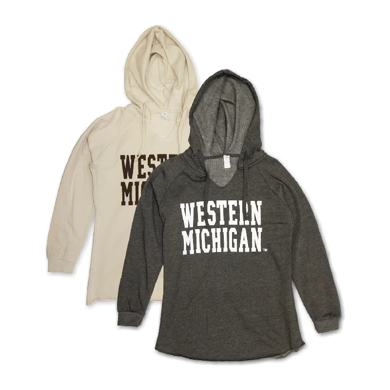 Ladies' Western Michigan Classic Raw Hem HoodieGreat Deals, Just for You!