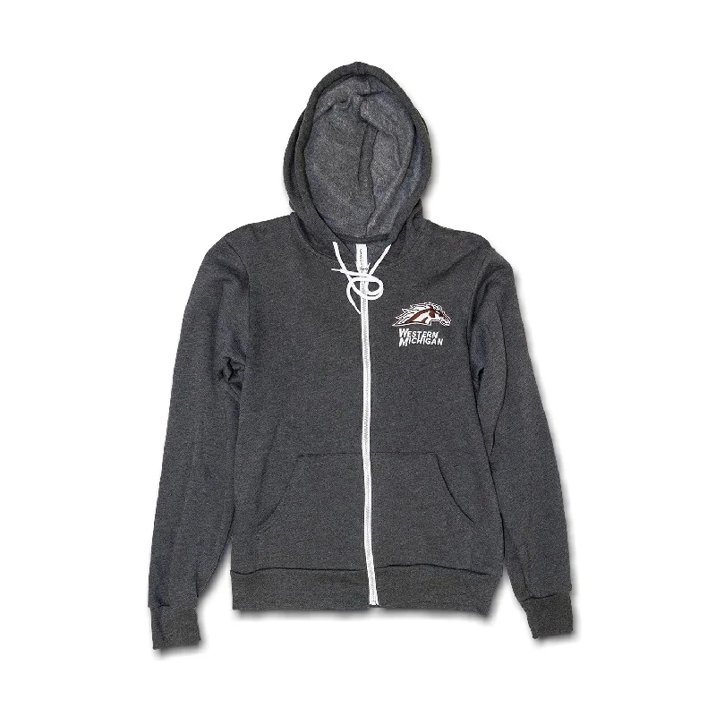 Western Michigan Zip-Up Sponge Fleece HoodieShop More, Spend Less!
