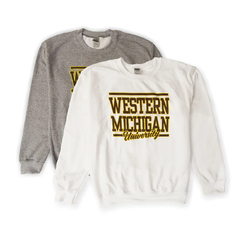 Western Michigan Script CrewneckHottest Discounts of the Year!