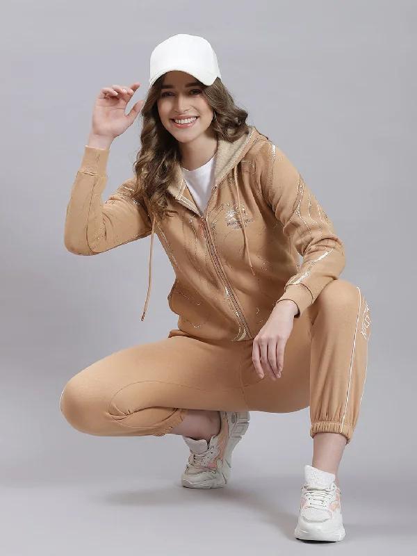 Women Beige Printed SweatshirtIncredible Savings Inside!
