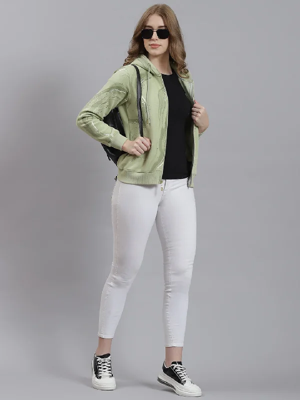 Women Green Printed SweatshirtYour Favorite Sale is Back!