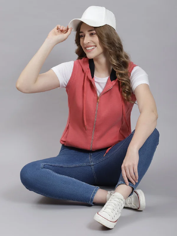 Women Pink Plain SweatshirtTime to Save Big!