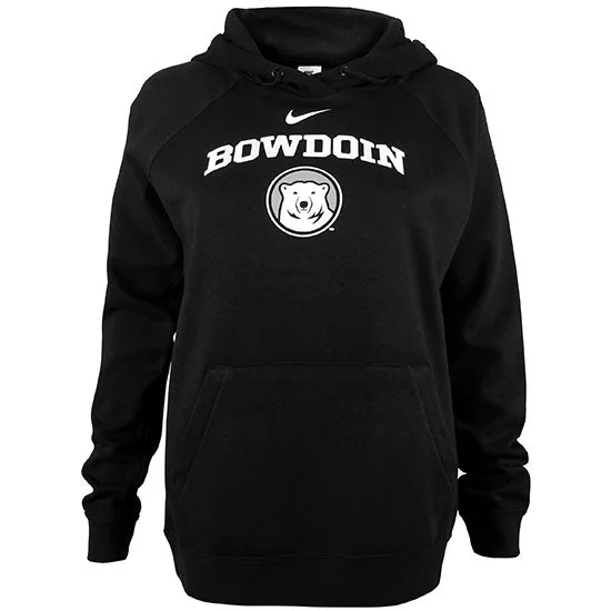 Women's Black Bowdoin & Medallion Varsity Fleece Hood from NikeBuy More, Pay Less!