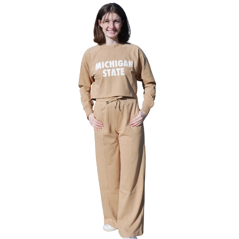 Women's Tan Raglan Cropped Sweatsuit OutfitDon’t Wait – Shop Today!