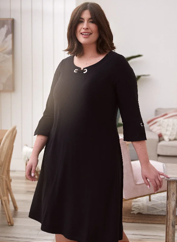 3/4 Sleeve Scoop Neck DressYour Favorite Items on Sale Now!