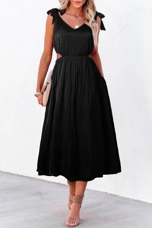 Empire Waist Cut-Out Midi DressSeasonal Sale – Shop Now!