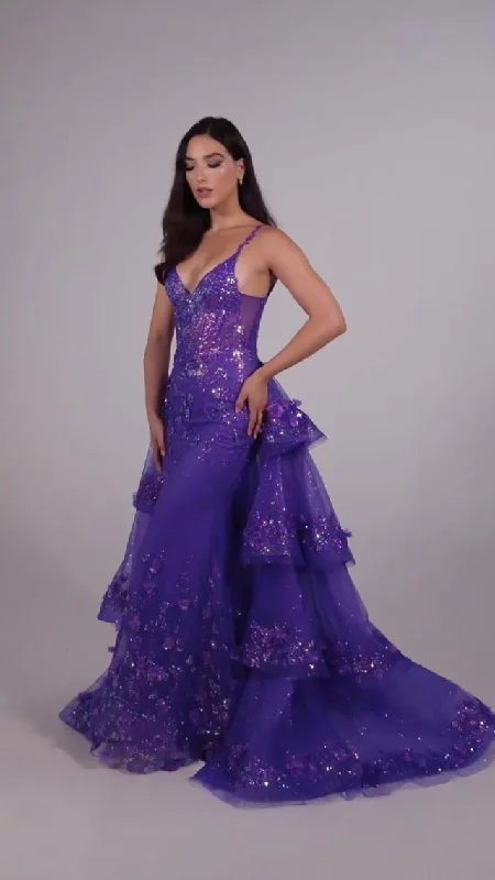 Ellie Wilde Fit and Flare Prom Dress EW35045Must-Have Deals Inside!