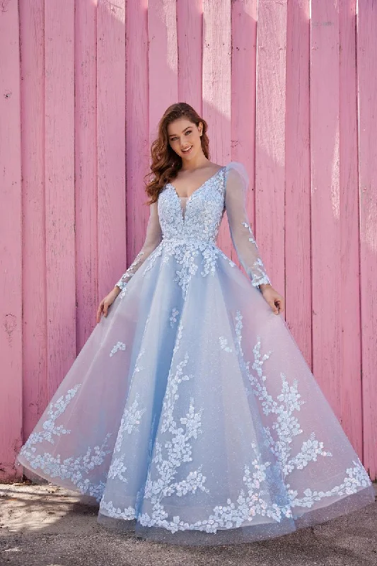 Ellie Wilde Long Sleeve Ball Gown EW35106Your Best Deals Are Here!