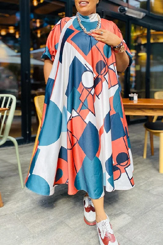 Graphic Print Boho Maxi DressHottest Discounts of the Year!