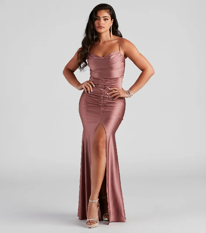 Hazel-Anne Formal Ruched Mermaid DressOne Day Only – Huge Savings!