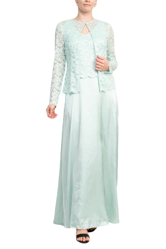 Marina 267234 Long Formal Mother of the Bride Lace Jacket DressGreat Deals, Just for You!