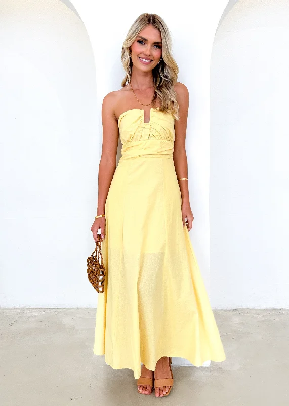 Menso Strapless Maxi Dress - LemonShop Before It’s Gone!