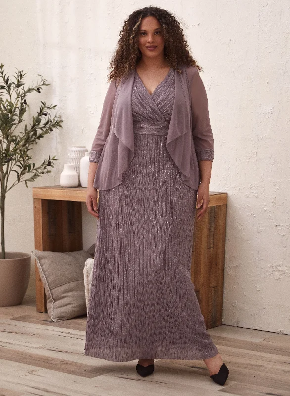 Plissé Dress & Jacket SetUpgrade for Less!