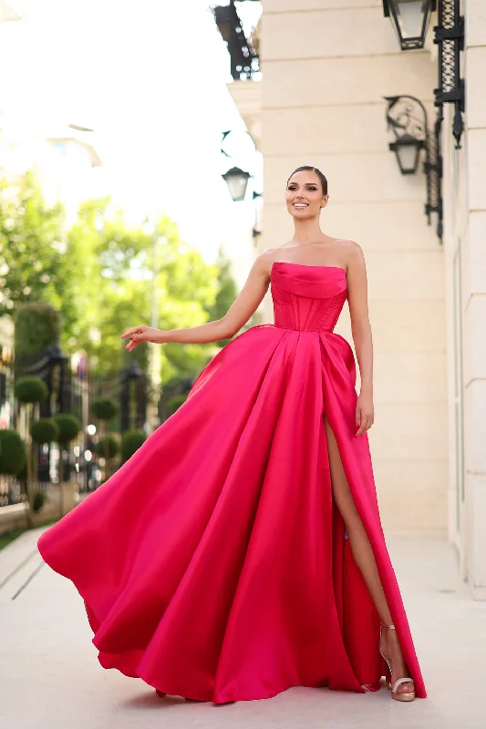 Tina Holly TK241F Ball Gown Long Slit Formal Prom DressDon't Miss Out!