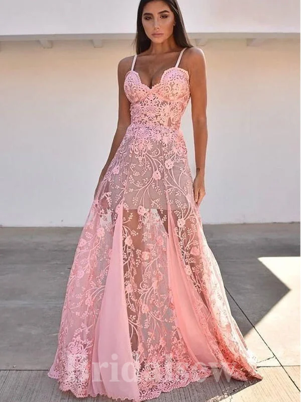 A-line Spaghetti Straps Pink Modest Custom Elegant Party Long Women Evening Prom Dresses PD807More Discounts, More Joy! A-line Spaghetti Straps Pink Modest Custom Elegant Party Long Women Evening Prom Dresses PD807More Discounts, More Joy!