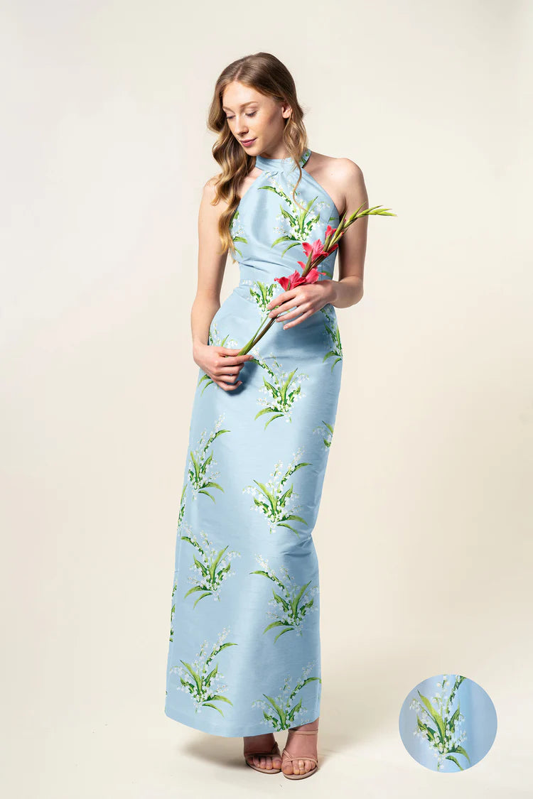 Abby Bodice with Straight Skirt Floor in JacquardLowest Prices Guaranteed!
