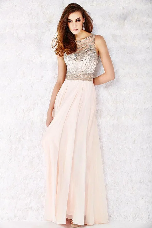 Angela & Alison - 61056 Beaded Sleeveless Illusion Back A-Line Gown - 1 pc Blush in Size 6 AvailableFlash Sale – Act Fast! Angela & Alison - 61056 Beaded Sleeveless Illusion Back A-Line Gown - 1 pc Blush in Size 6 AvailableFlash Sale – Act Fast!