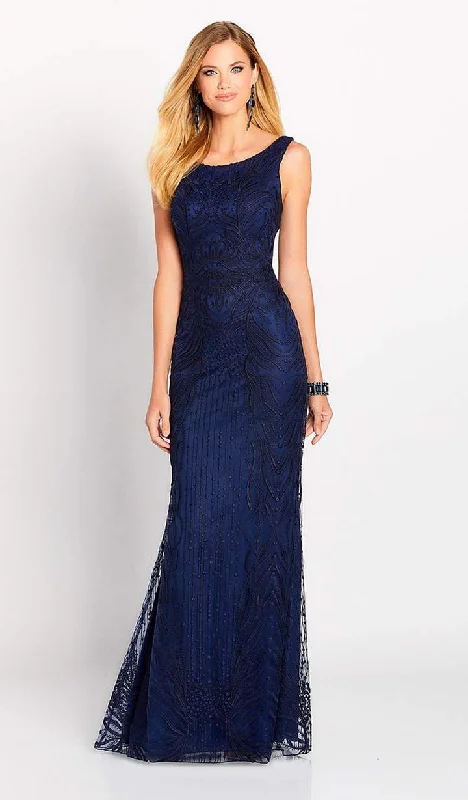 Cameron Blake - Allover Lace Trumpet Dress 119644Save Up to 50% Off!