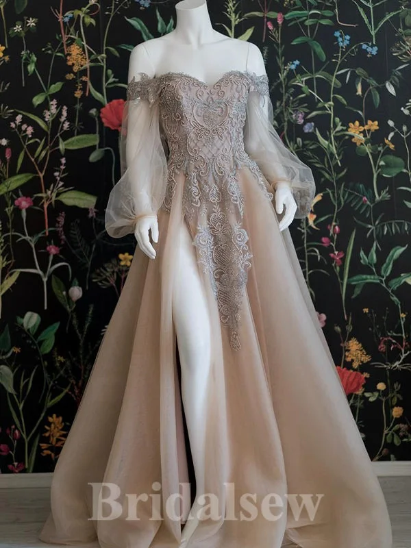 Charming A-line Stylish Off the Shoulder Long Puff Sleeves Princess Long Women Evening Prom Dresses PD824Save More When You Shop More! Charming A-line Stylish Off the Shoulder Long Puff Sleeves Princess Long Women Evening Prom Dresses PD824Save More When You Shop More!