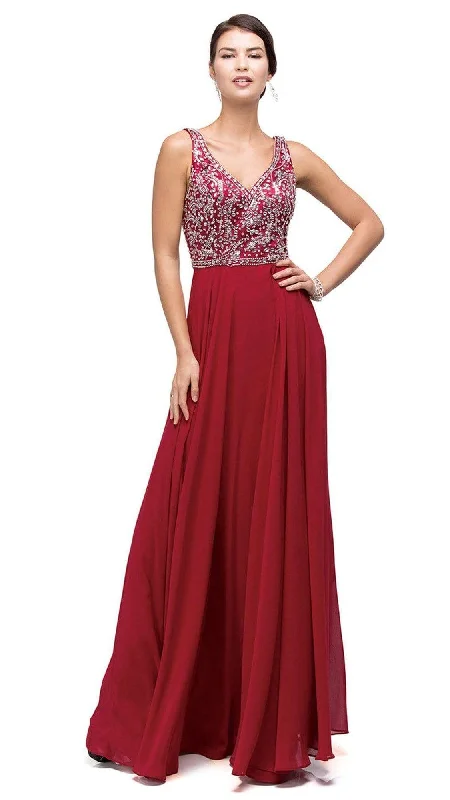 Dancing Queen - Beaded V-Neck Chiffon A-line Dress 9589One Day Only – Huge Savings! Dancing Queen - Beaded V-Neck Chiffon A-line Dress 9589One Day Only – Huge Savings!