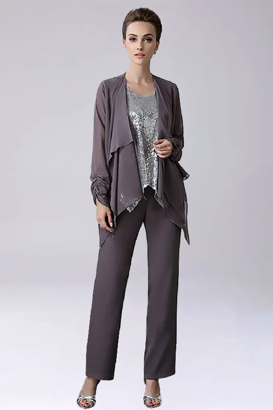 Dusk Sequin 3 Pieces Mother of the Bride Pant SuitsEvery Deal is a Steal!