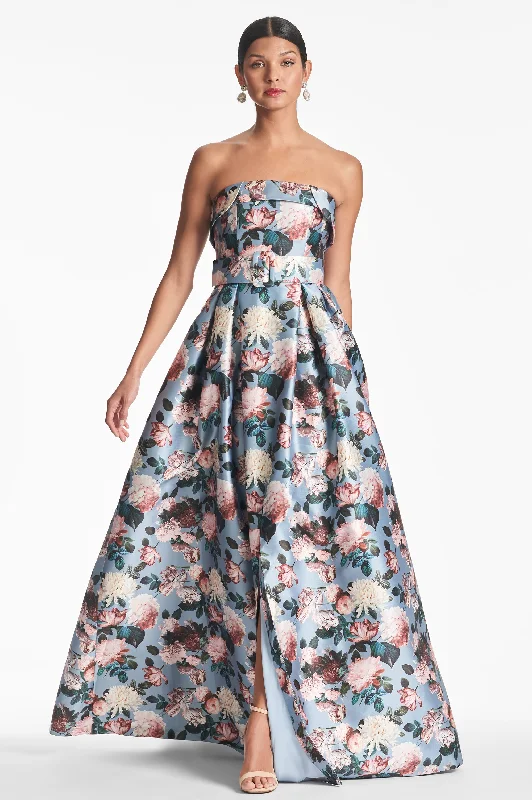 BRIELLE GOWN - ICE BLUE GARDENOnly a Few Left – Order Now!