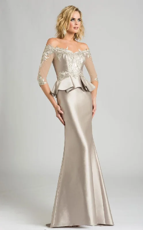 Feriani Couture - Off Shoulder Peplum Trumpet Gown 18574Your Best Deals Are Here!
