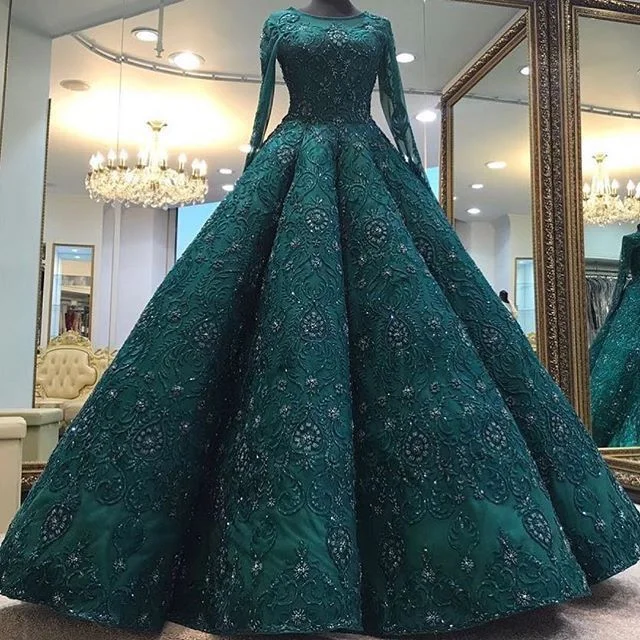 green A Line Long Prom Dress ball gown dress     cg22215Don't Miss Out!
