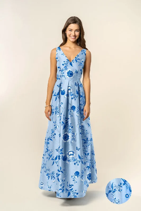 Harper Bodice with Dahlia Skirt Long in Floral Vine SateenGet More for Less!