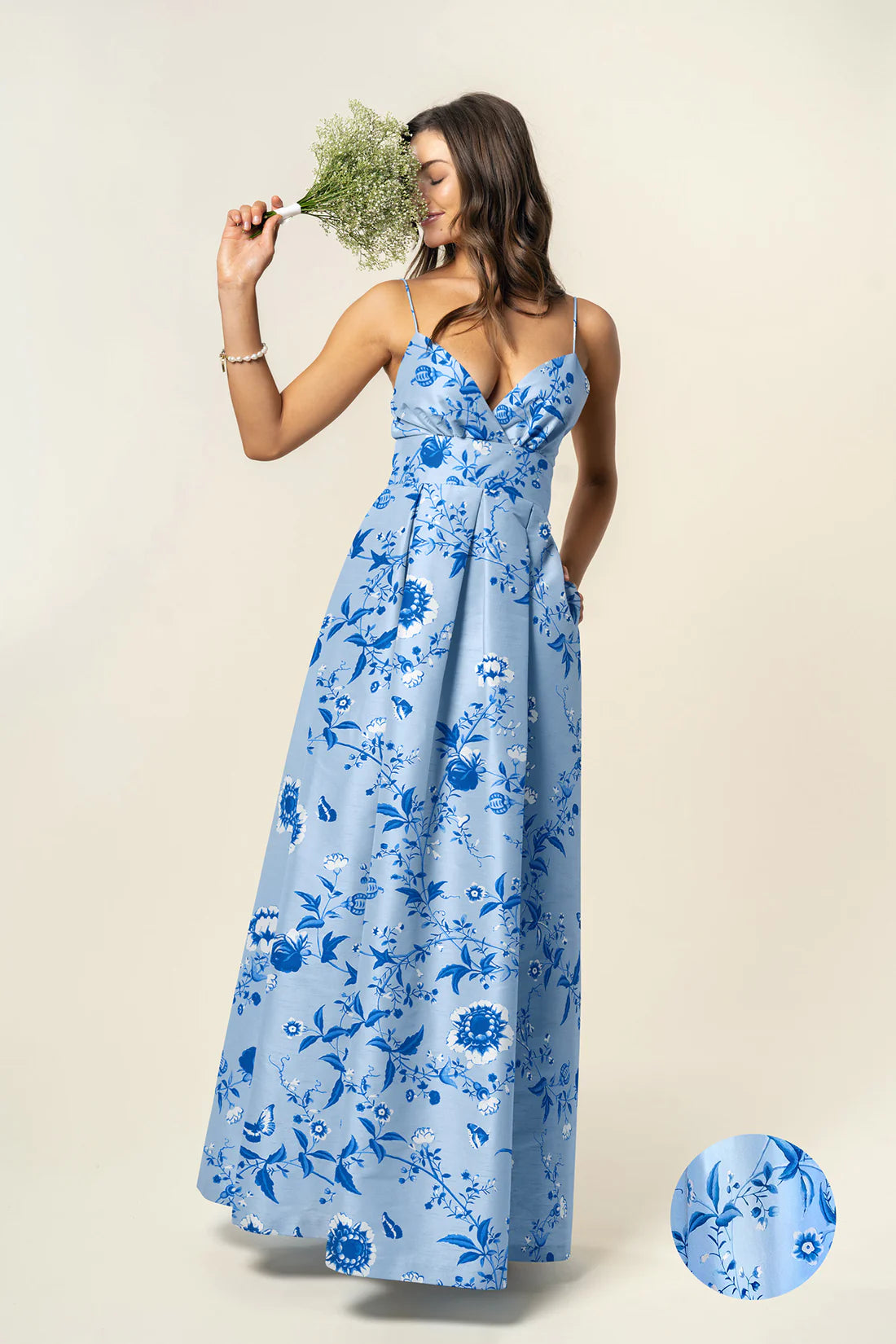Jacqueline Bodice with Dahlia Skirt Long in Floral Vine SateenYour Shopping Wish, Our Discount Command! Jacqueline Bodice with Dahlia Skirt Long in Floral Vine SateenYour Shopping Wish, Our Discount Command!