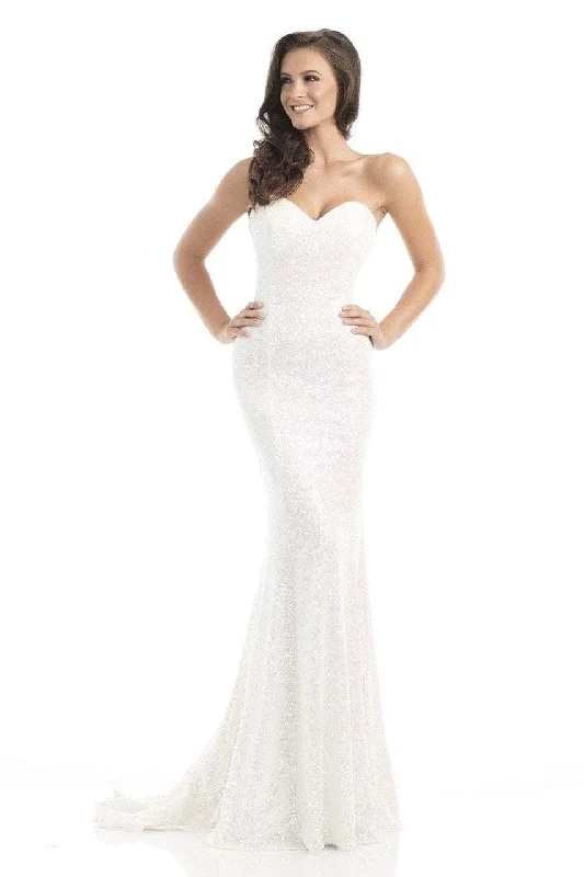 Johnathan Kayne - Strapless Sequined Mermaid Long Gown 461 - 1 Pc Iridescent White in Size 8 AvailableOne Day Only – Huge Savings! Johnathan Kayne - Strapless Sequined Mermaid Long Gown 461 - 1 Pc Iridescent White in Size 8 AvailableOne Day Only – Huge Savings!
