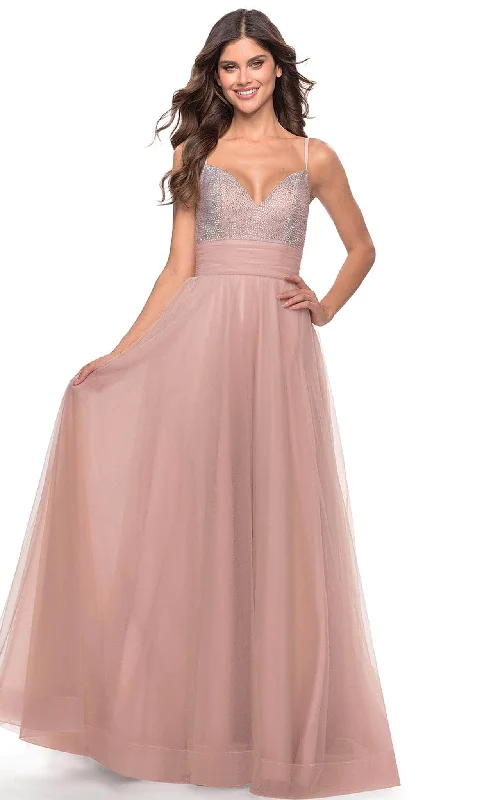 La Femme 31238 - Beaded Tulle Prom DressBest Deals Just for You!