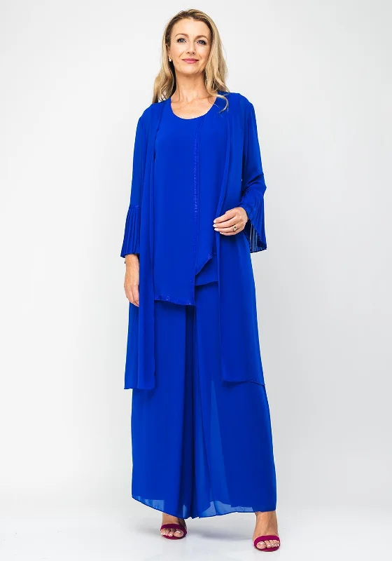 Lizabella Chiffon Three Piece Outfit, Royal BlueThe Sale You’ve Been Waiting For!
