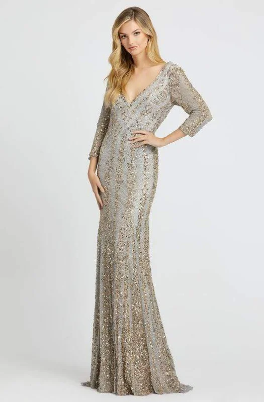 Mac Duggal - 4247D Plunging V-neck Beaded Sheath Gown - 1 pc Platinum Nude in size 8 and 1 pc Nude Platinum in Size 14 AvailableBest Deals Just for You! Mac Duggal - 4247D Plunging V-neck Beaded Sheath Gown - 1 pc Platinum Nude in size 8 and 1 pc Nude Platinum in Size 14 AvailableBest Deals Just for You!
